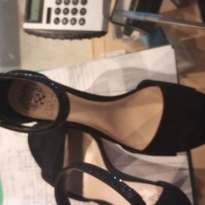 Blk  suede high heels